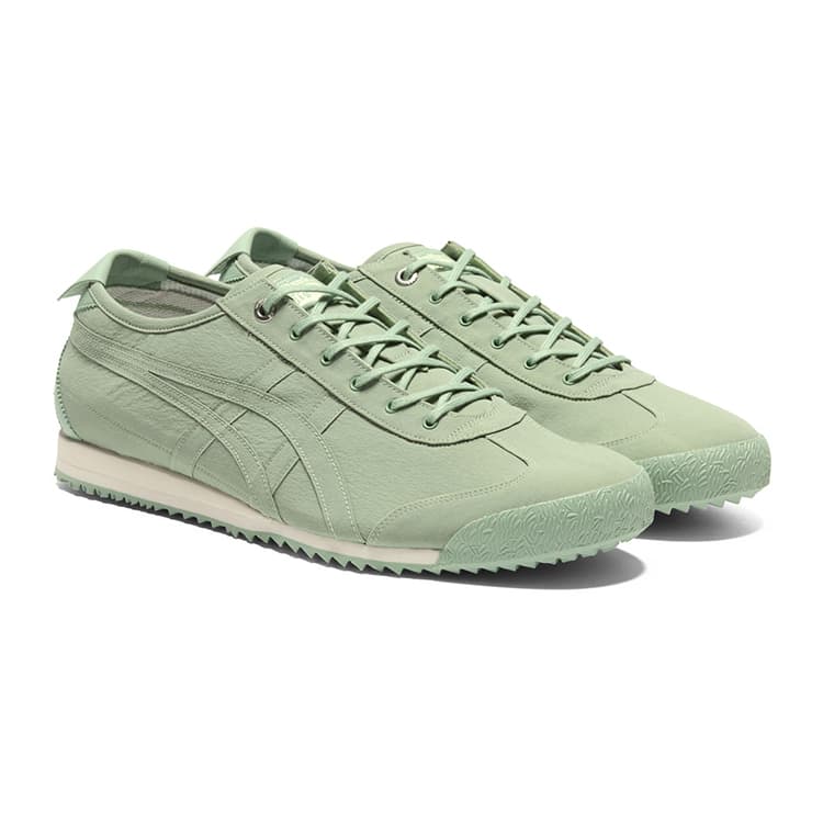 Кроссовки Onitsuka Tiger MEXICO 66 Slip-On Low-Top Повседневная Обувь Унисекс Зеленая - изображение 4