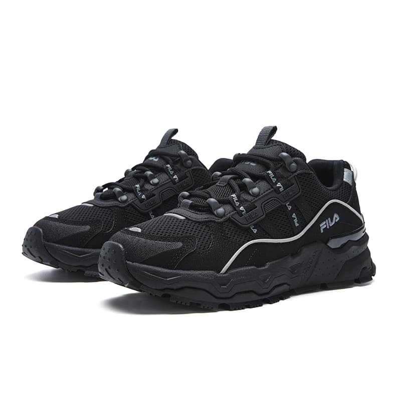 Кроссовки FILA Trek 1S Износостойкий Дышащая Повседневная Обувь Женская Черная - изображение 3