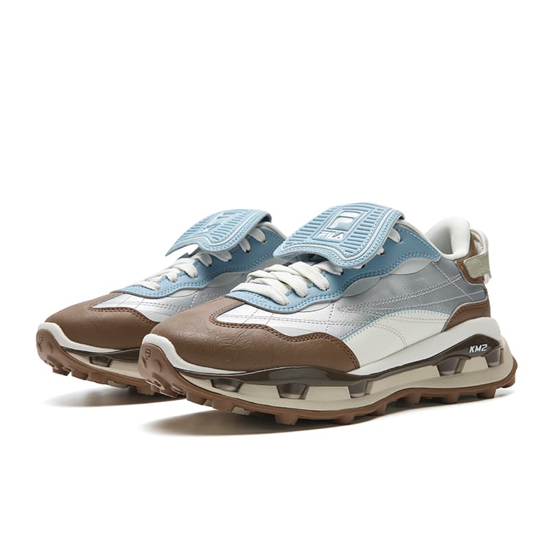Кроссовки FILA KM2 Low Топ Повседневная обувь Женская Серебряная Коричневая - изображение 3