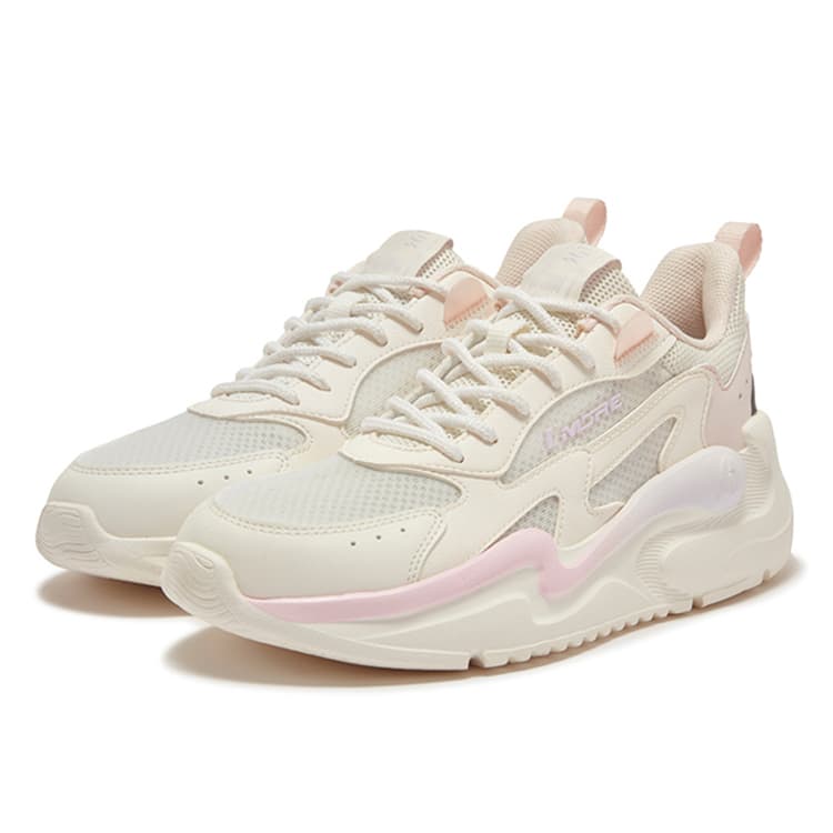 Кроссовки 361° Low Топ Повседневная обувь Women's White Розовый - изображение 3