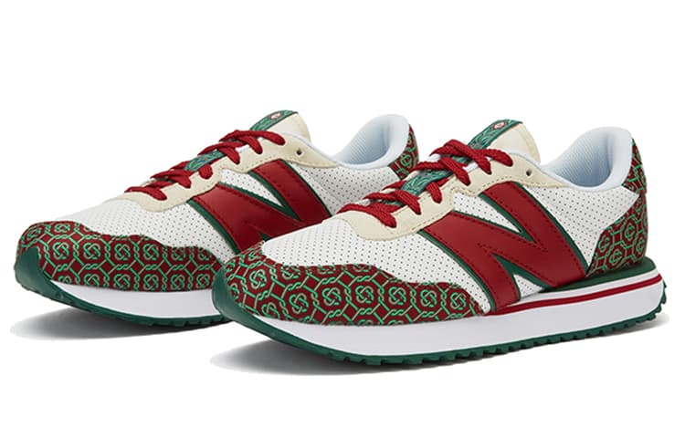 Кроссовки CASABLANCA x New Balance 237 White Red - изображение 3