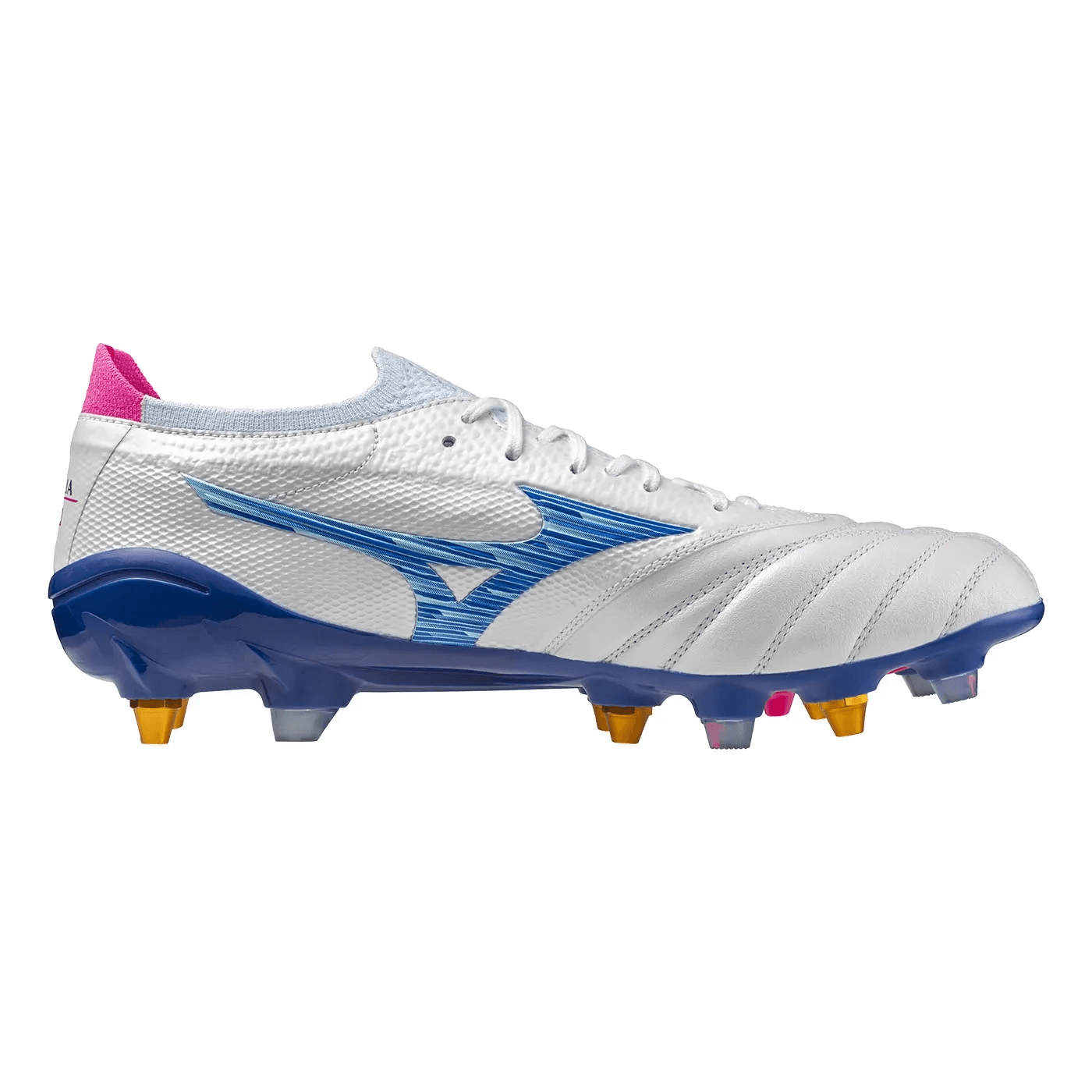 Кроссовки для футбола Mizuno Morelia Neo 4 Мужские футбольные бутсы устойчивые к истиранию белые и синие - изображение 2