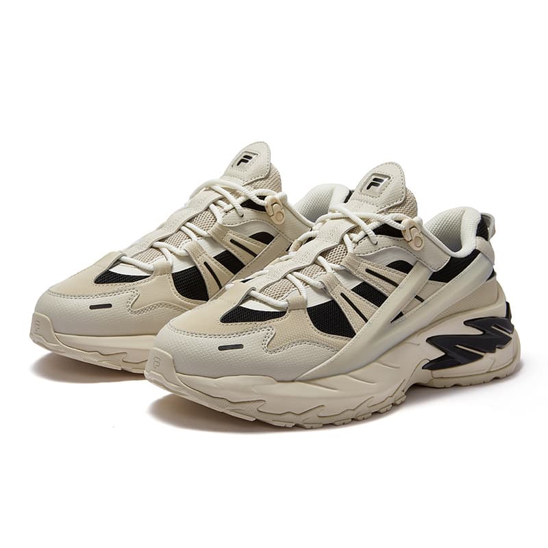 Кроссовки FILA FUSION Износостойкая и Легкая Низкий Верх Повседневная Обувь Женская Бежевая - изображение 3