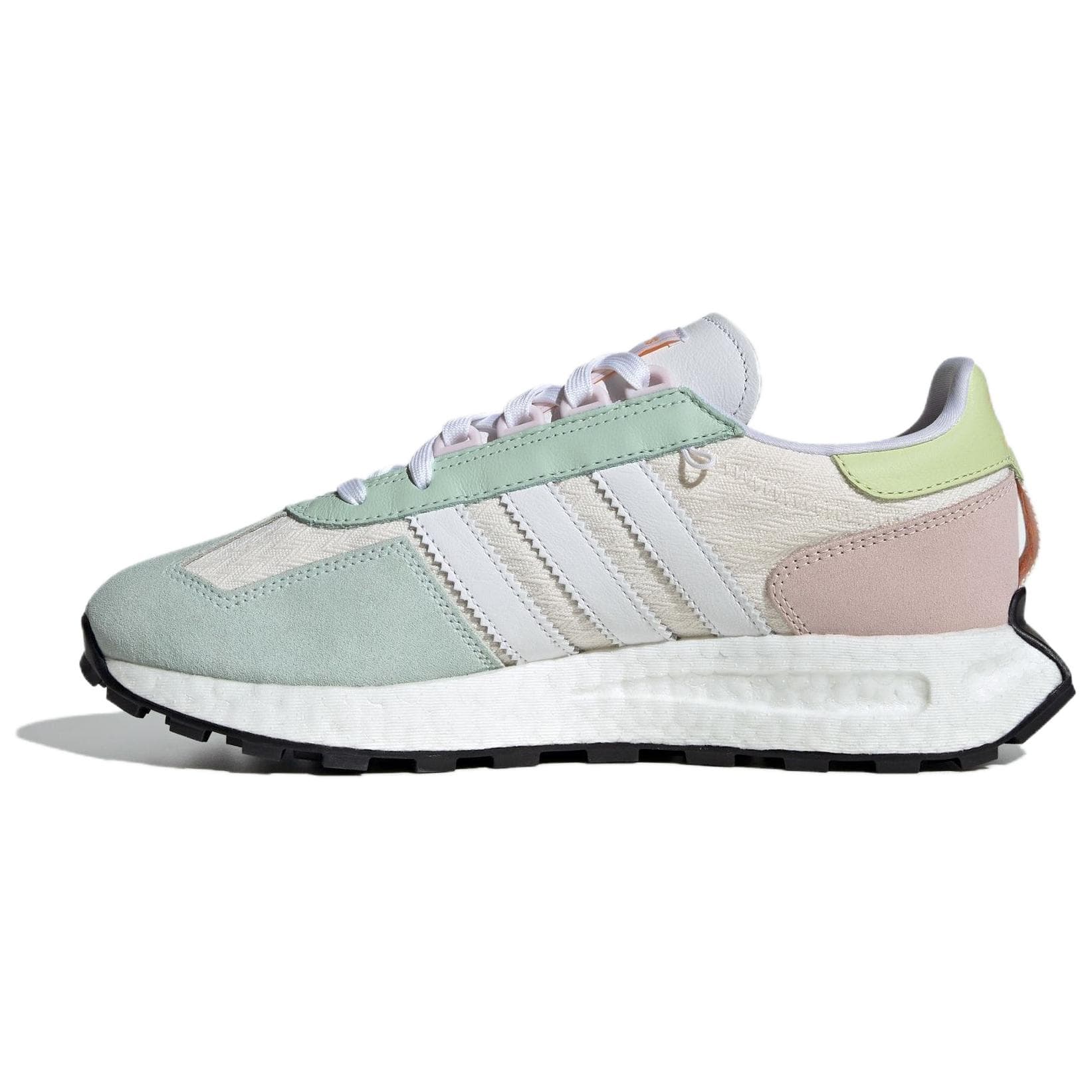 Кроссовки Adidas Originals Retropy E5 Кожа Низкий Верх Повседневная Обувь Женская Зеленый Белый Желтый - изображение 1