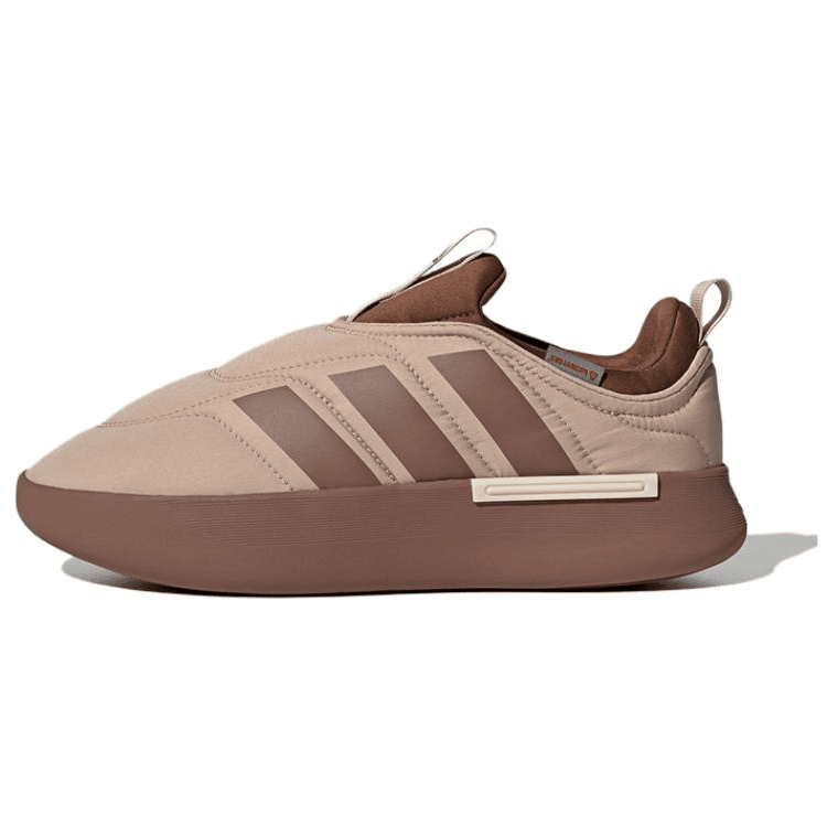 Кроссовки Adidas Adipuff Термическая Низкая Обувь Повседневная Унисекс Коричневая - изображение 1