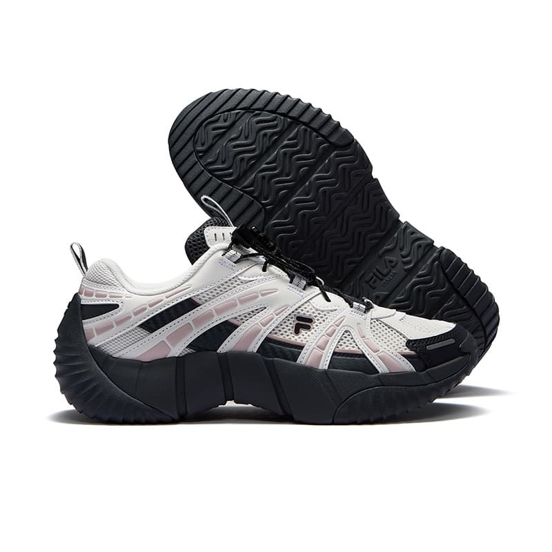 Кроссовки FILA FUSION BONE II Vertebra Shoes 2 Дышащий Low Топ Повседневная обувь Женские Серый - изображение 4