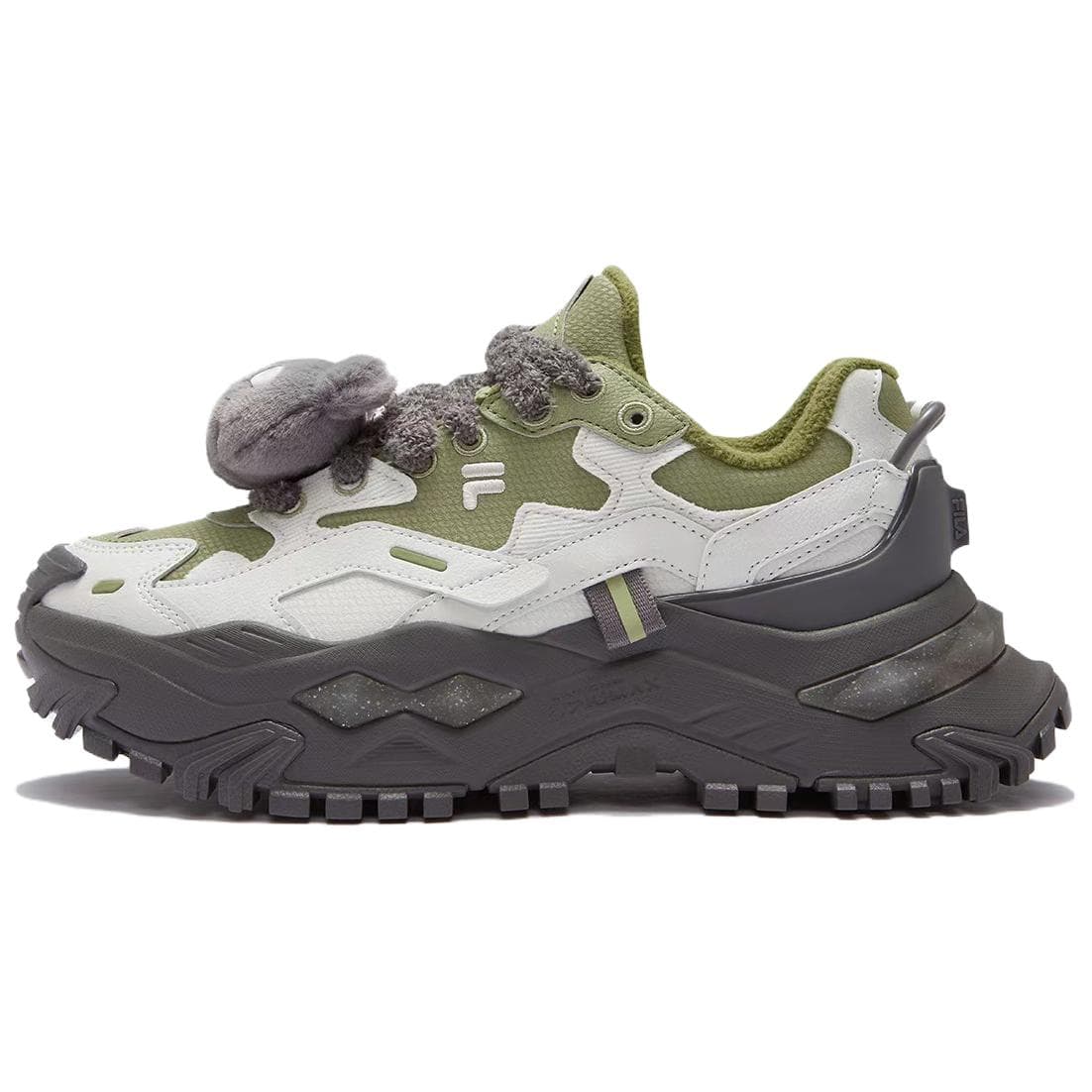 Кроссовки FILA FUSION BIANCO WE Пират Медвежонок С флисовой подкладкой Модный Удобный Устойчивый к истиранию Низкий Топ - изображение 1