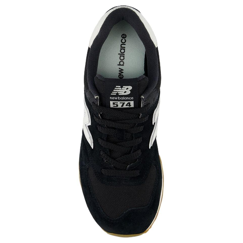 Кроссовки New Balance NB 574 Устойчивая к истиранию Низкая Повседневная Обувь Унисекс Черная - изображение 4