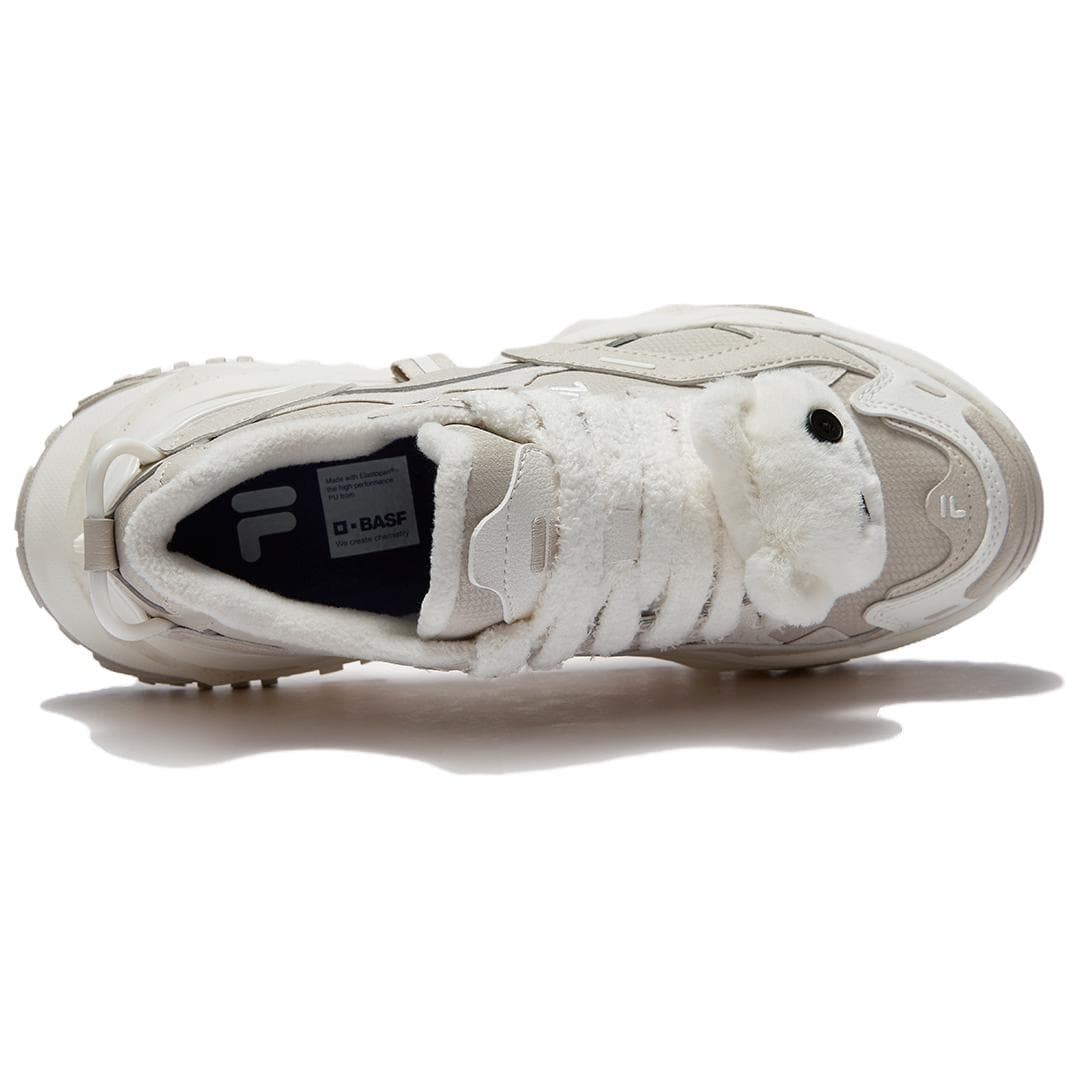 Кроссовки FILA FUSION BIANCO WE Пират Медвежонок С флисовой подкладкой Удобный Устойчивый к истиранию Низкий Топ - изображение 3