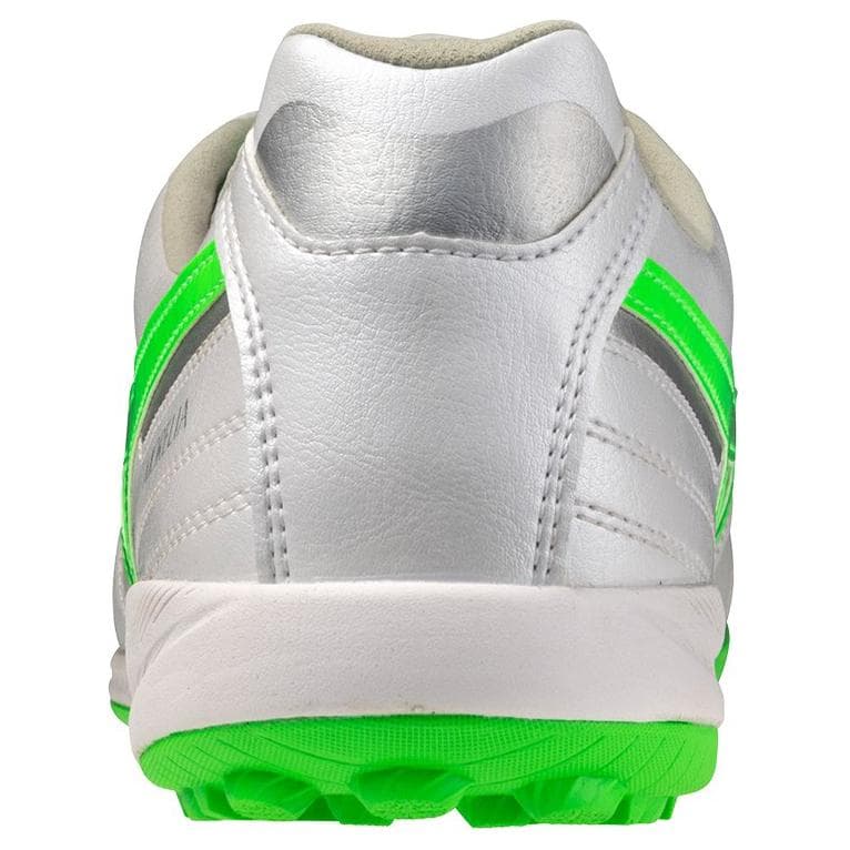 Кроссовки для футбола Mizuno tf Шипы ПУ (полиуретан) Синтетическая кожа Футбольные бутсы Унисекс Серебристо-зеленый - изображение 4