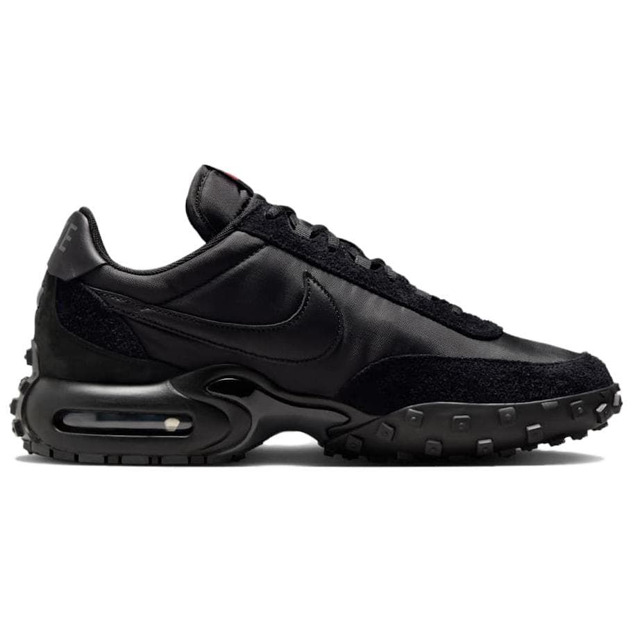 Кроссовки Nike Air MAX Waffle Racer Кожа Низкий Верх Повседневная Обувь Унисекс Черный - изображение 2