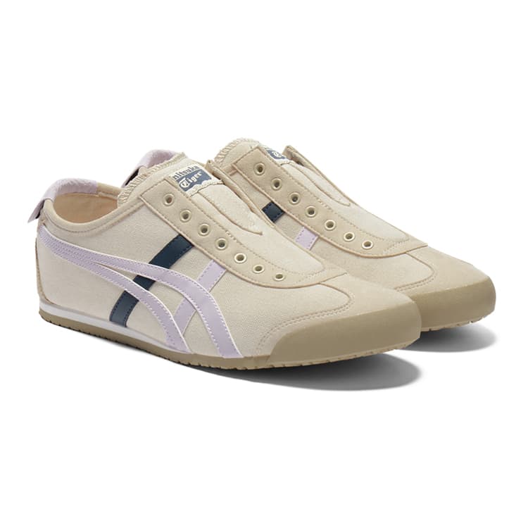 Кроссовки Onitsuka Tiger MEXICO 66 Slip-On Low-Top Повседневная Обувь Унисекс Экрю - изображение 3
