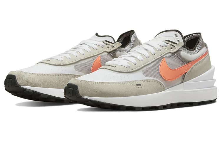 Кроссовки Nike Waffle One White Grey Orange - изображение 3