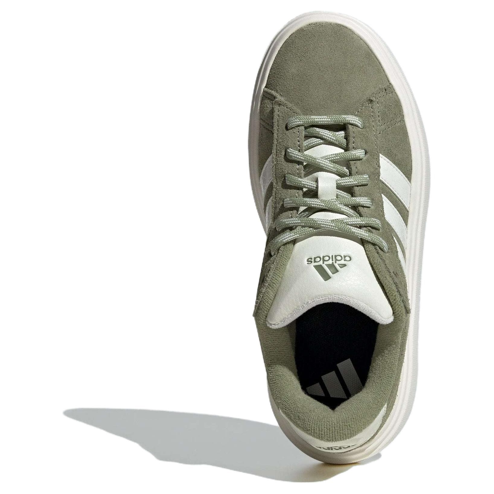Кроссовки Adidas GRAND COURT PLATFORM Low Топ Повседневная обувь Женские Зеленый белый - изображение 5