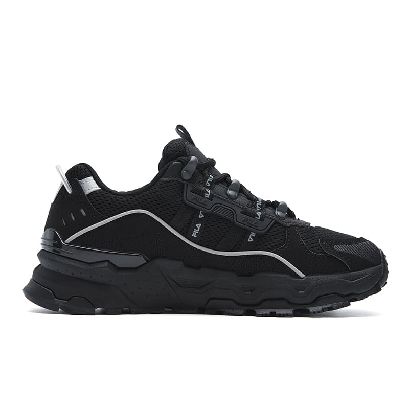 Кроссовки FILA Trek 1S Износостойкий Дышащая Повседневная Обувь Женская Черная - изображение 2