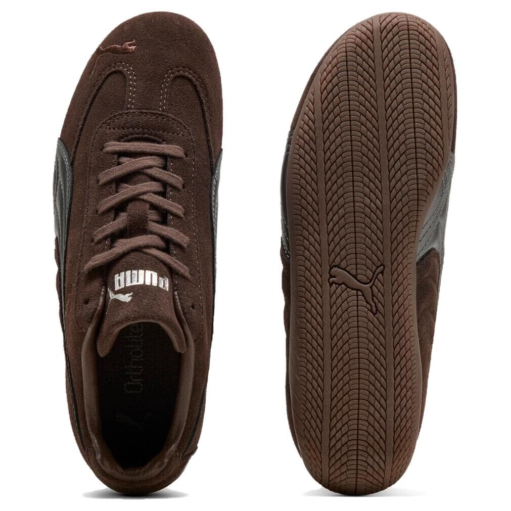 Кроссовки PUMA Speedcat Комфортный Низкий Топ Повседневная Обувь Мужская Коричневый - изображение 4