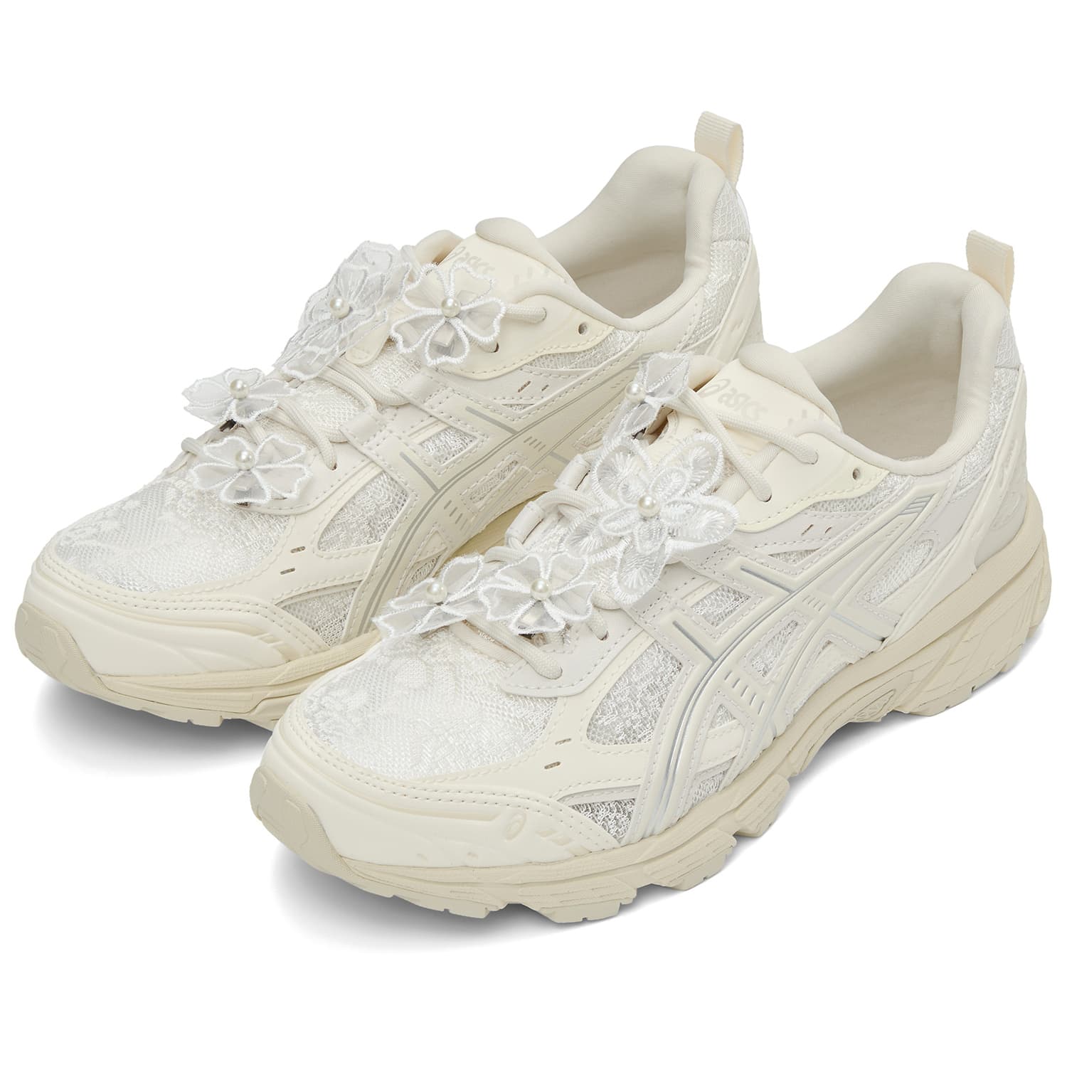 Кроссовки Asics Gel NUNOBIKI Амортизация Износостойкий Низкий Топ Повседневная Обувь Унисекс Лебедино-Белый - изображение 9