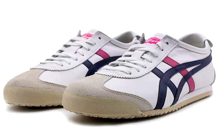 Кроссовки Onitsuka Tiger Mexico 66 White Blue Red - изображение 3