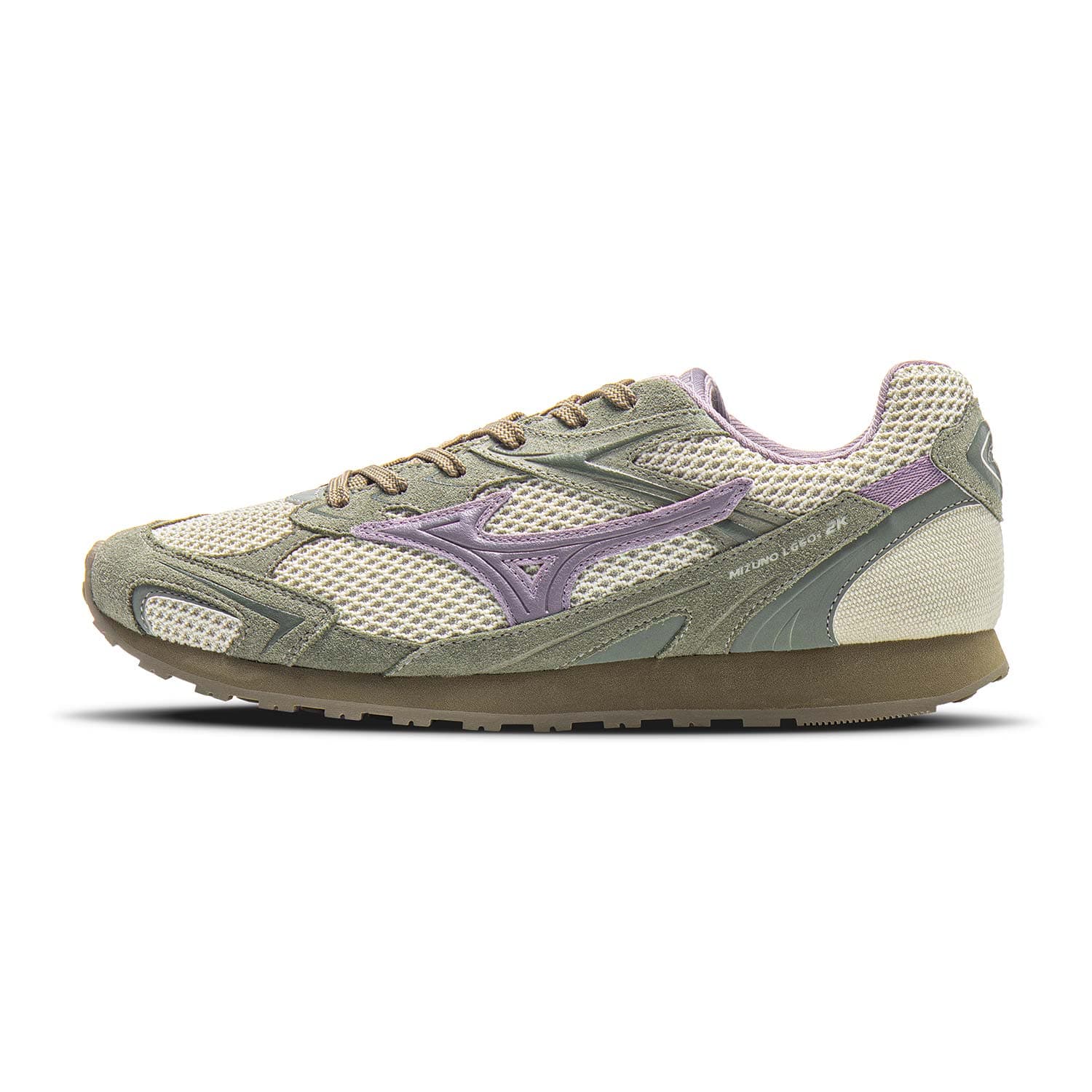 Кроссовки Mizuno LG 60S Устойчивая к истиранию Низкая Повседневная Обувь Унисекс Шалфейно-Зеленый - изображение 1