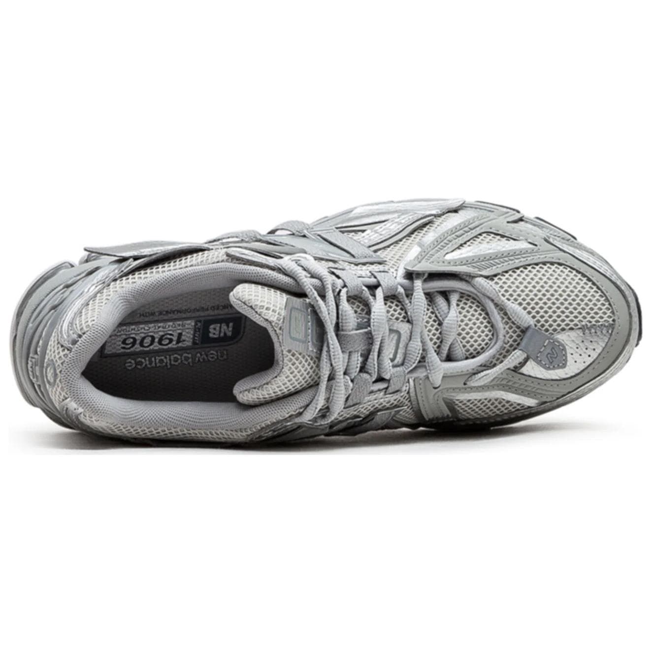 Кроссовки New Balance 1906A Дышащий Низкий Топ Повседневная Обувь Мужская Серый Серебряный - изображение 4