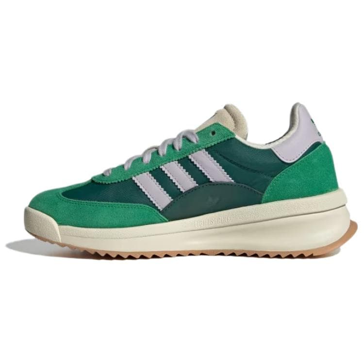 Кроссовки Adidas Originals SL 72 Противоскользящий Легкий Нескользящий Низкий Топ Повседневная Обувь Женская Зеленая - изображение 2