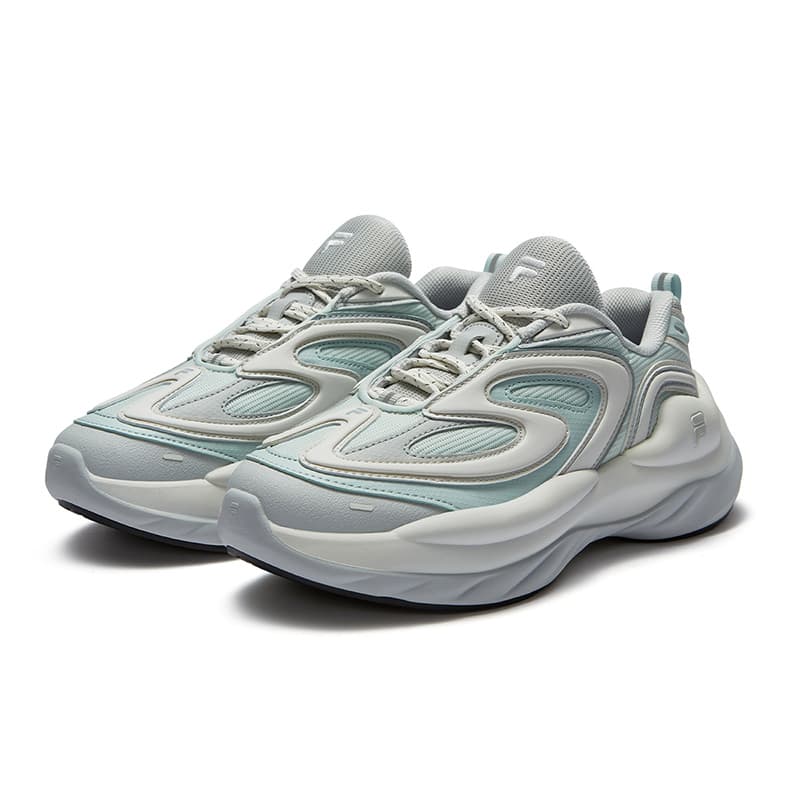 Кроссовки FILA FUSION BUZZARD Meteorite Shoes Low Топ Повседневная обувь Женские Серо-голубой - изображение 2