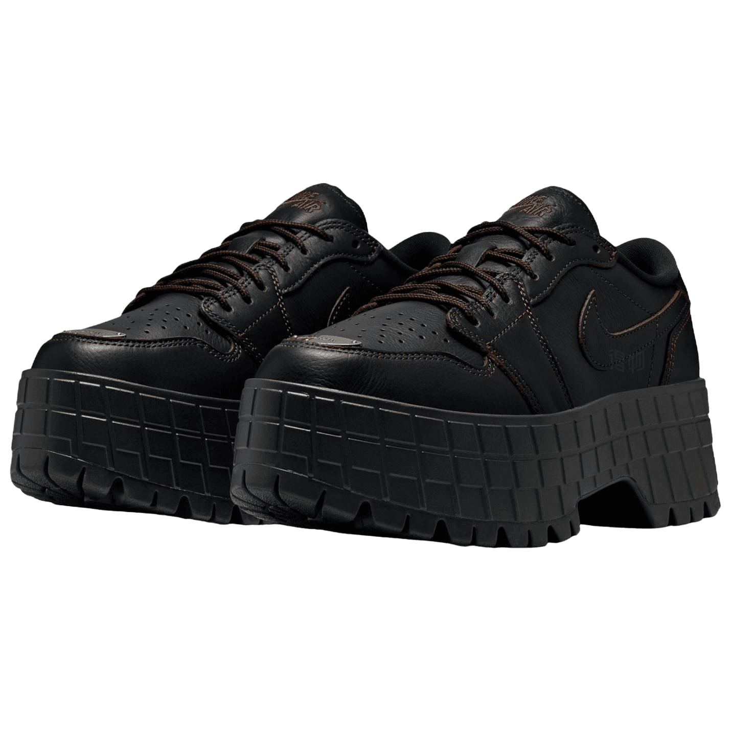 Кроссовки Jordan Air Jordan 1 Brooklyn Low Black — фото 3
