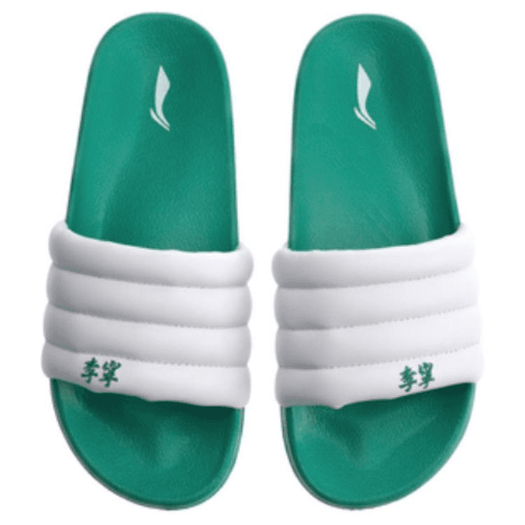Сандалии Li-Ning Bubble Slide White Green - изображение 4