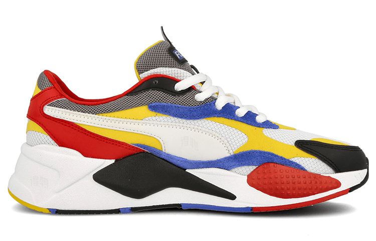 Кроссовки PUMA RS-X Puzzle Yellow Blue - изображение 2