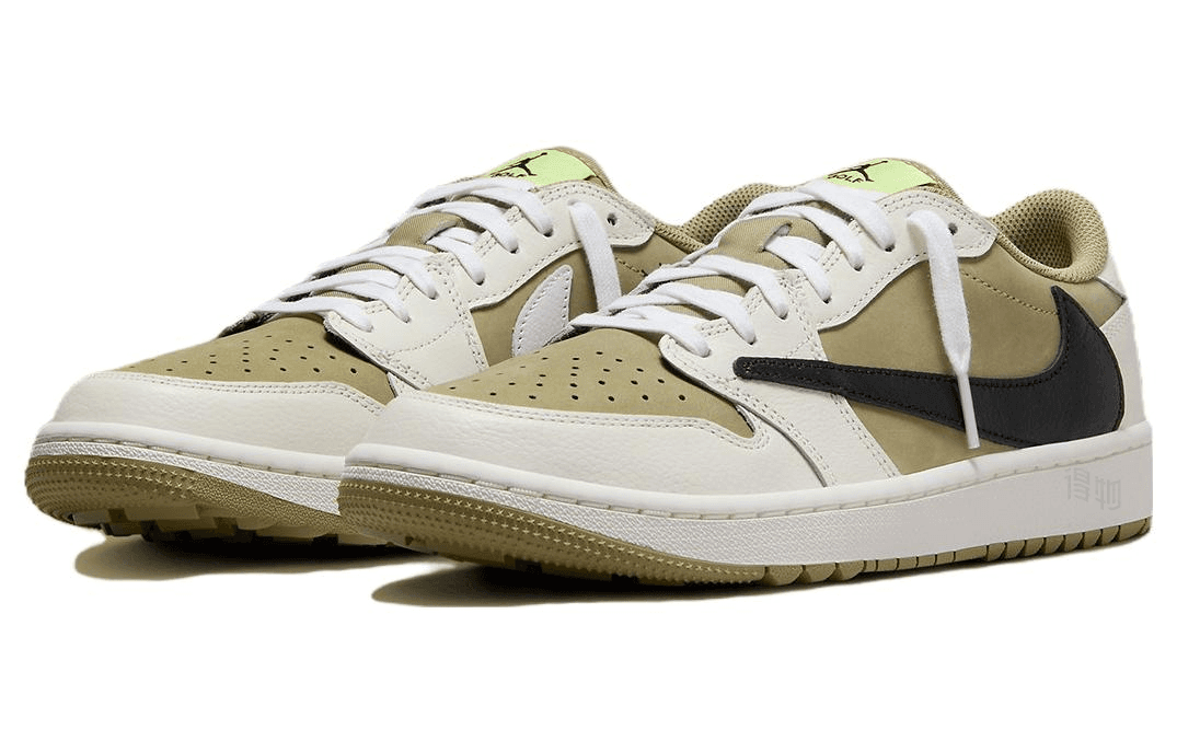 Кроссовки Travis Scott x Air Jordan 1 Low Golf Brown White - изображение 3