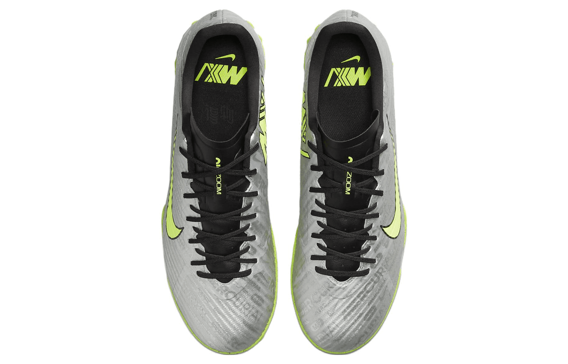 Кроссовки для футбола Nike Air Zoom Vapor 15 Academy TF Silver Green - изображение 4