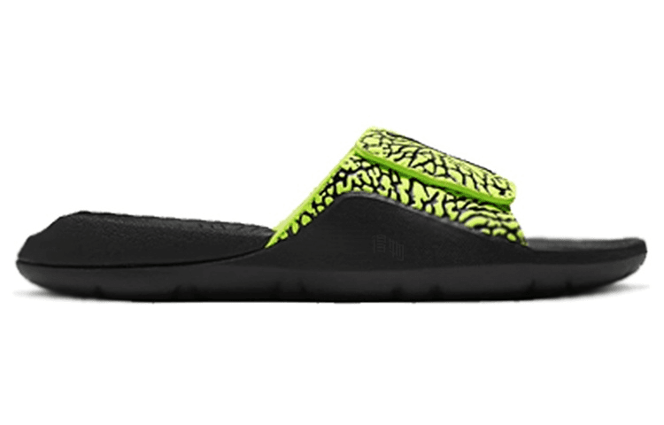 Сандалии Jordan Slides Black Yellow - изображение 2