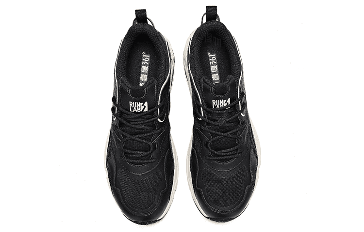 Кроссовки 361° Retro Low Sneakers Black White - изображение 2