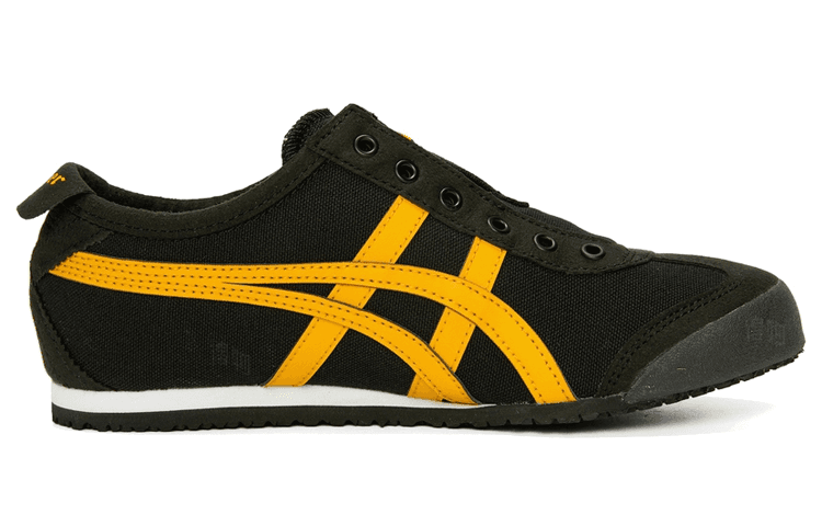 Кроссовки Onitsuka Tiger Mexico 66 Slip-On Black Yellow - изображение 2