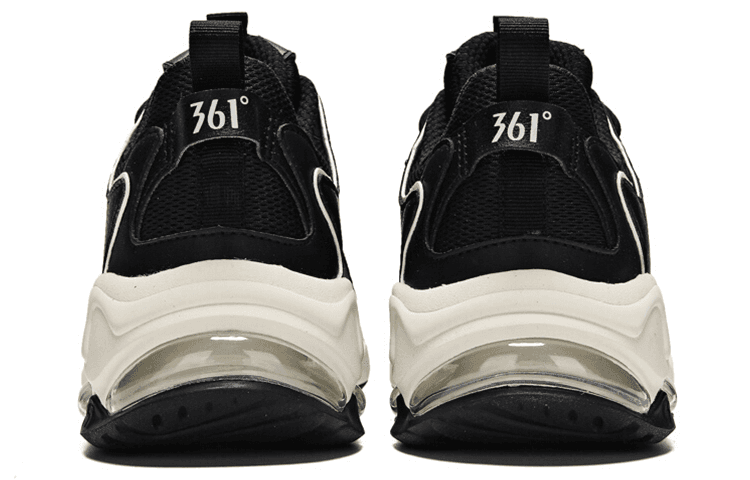 Кроссовки 361° Retro Low Sneakers Black White - изображение 3
