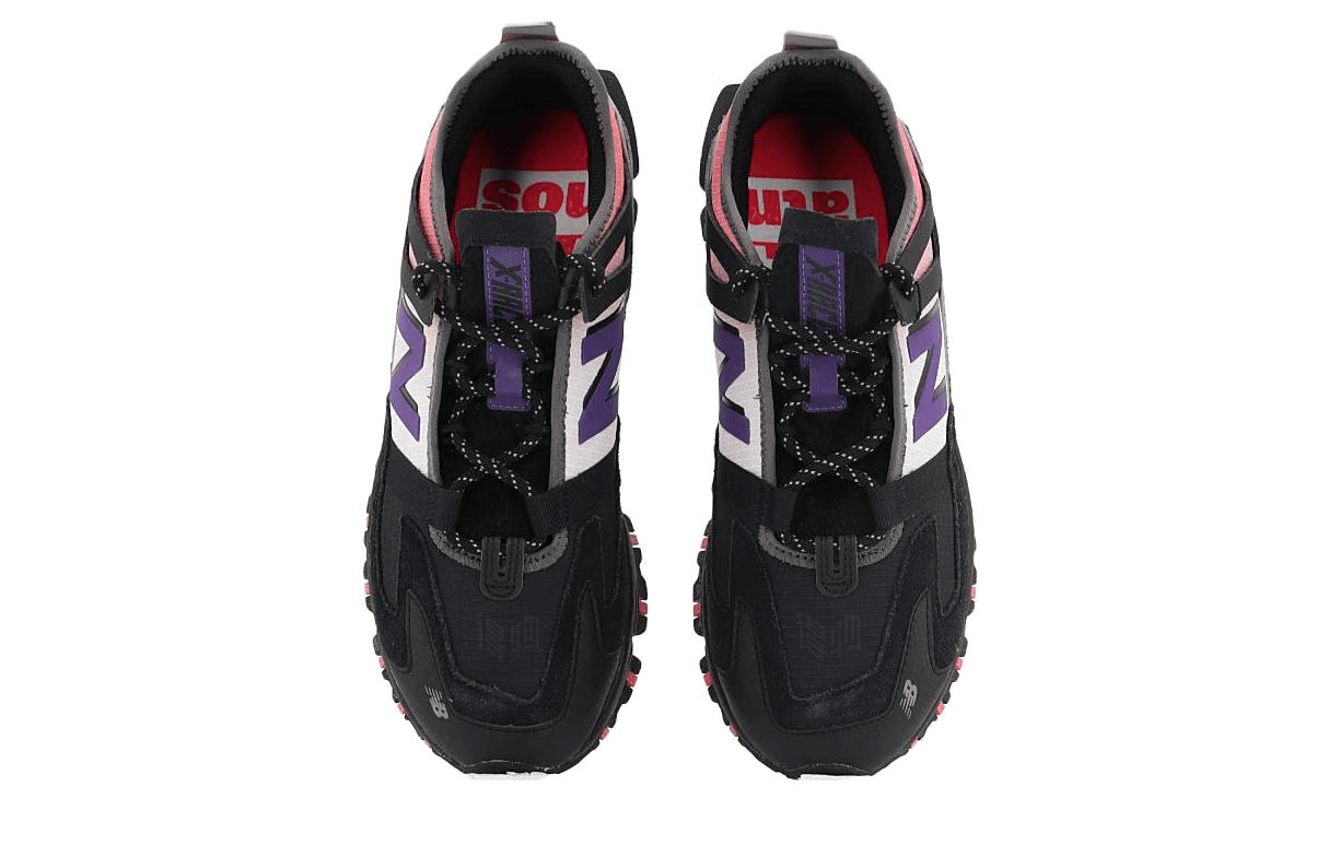 Кроссовки Atmos x Staple x New Balance X-Racer Black Grey Red - изображение 4