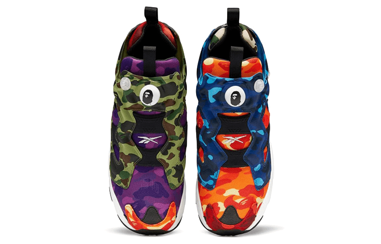 Кроссовки A BATHING APE x Reebok Instapump Fury "Multi-Camo" - изображение 5