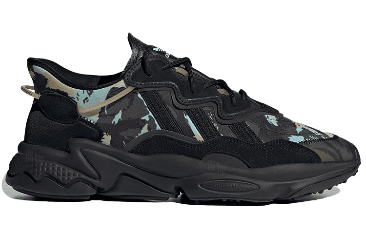 Кроссовки adidas Ozweego Black Yellow Blue - изображение 2