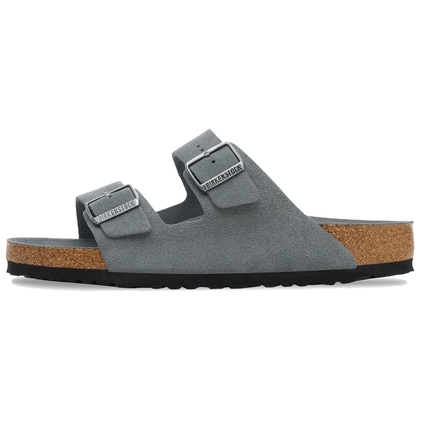 Сандалии Birkenstock Arizona Soft Footbed Шлепанцы Унисекс Серый Стандартный (Standard) Свободный крой - изображение 1