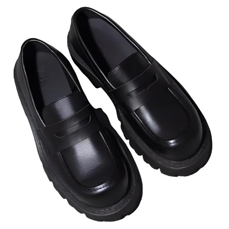Лоферы ZARA Лоферы Мужские Черные - изображение 4
