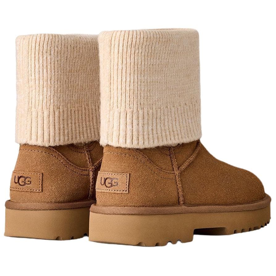 Ботинки челси UGG Classic Novelty Спилок коровья кожа Короткий Челси Женские Каштановый - изображение 3