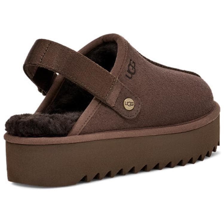 Сандалии UGG Модные Удобные С флисовой подкладкой Мюли Устойчивые к истиранию Домашние тапочки Женские Шоколад - изображение 3