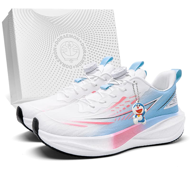 Кроссовки для бега Doraemon Double Luck Box Carbon Plate Running Shoes Fashion Versatile Training Lightweight Breathable Anti-Slip Wear-Resistant Cushioning Thick Sole Height Boost Rebound Sports Casual Stable Support Унисекс - изображение 2