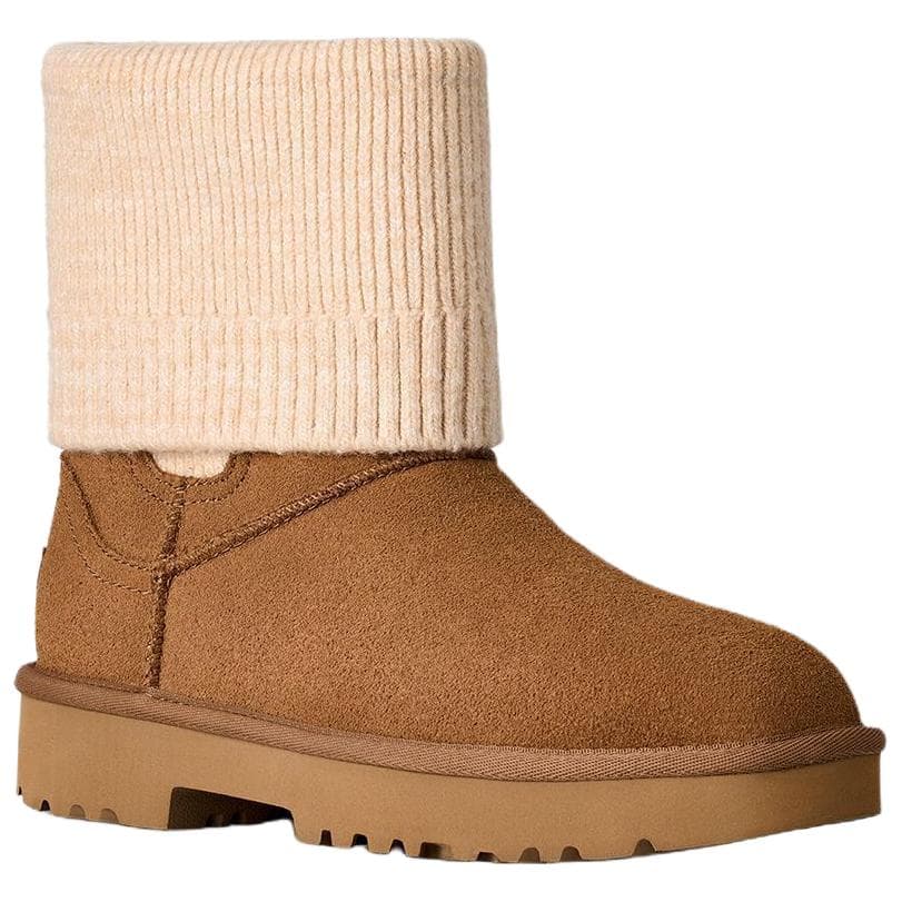 Ботинки челси UGG Classic Novelty Спилок коровья кожа Короткий Челси Женские Каштановый - изображение 2