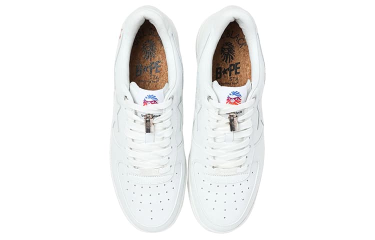 Кроссовки BAPE BLACK x A BATHING APE STA White Silver - изображение 3