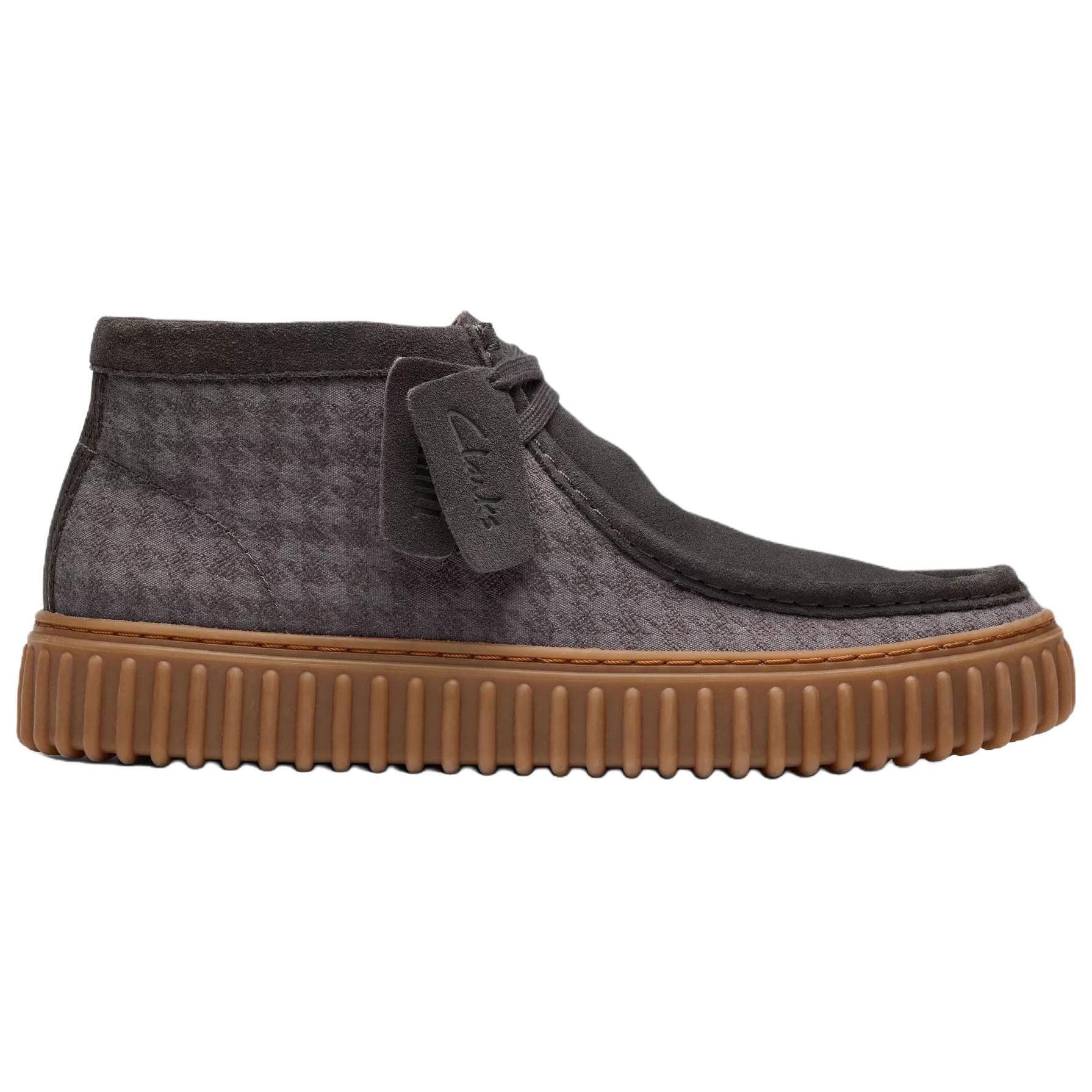 Сапоги Clarks Torhill Hi Искусственная замша Ботильоны Мужские Серые - изображение 2