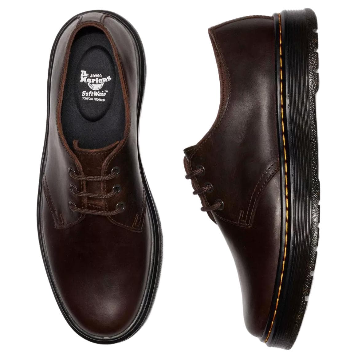 Ботинки Dr.Martens BROOKLINE Lo Повседневная обувь Мужская Коричневая - изображение 5