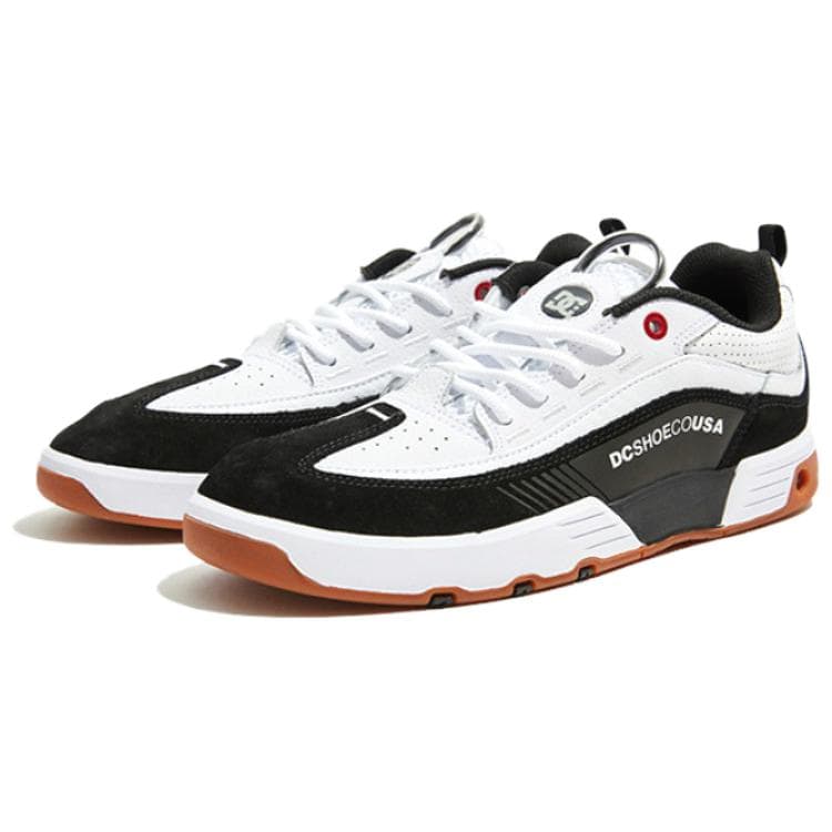 Кроссовки DCSHOES LEGACY SLIM Удобные и минималистичные спортивные лоу-топы мужские бело-черные - изображение 2