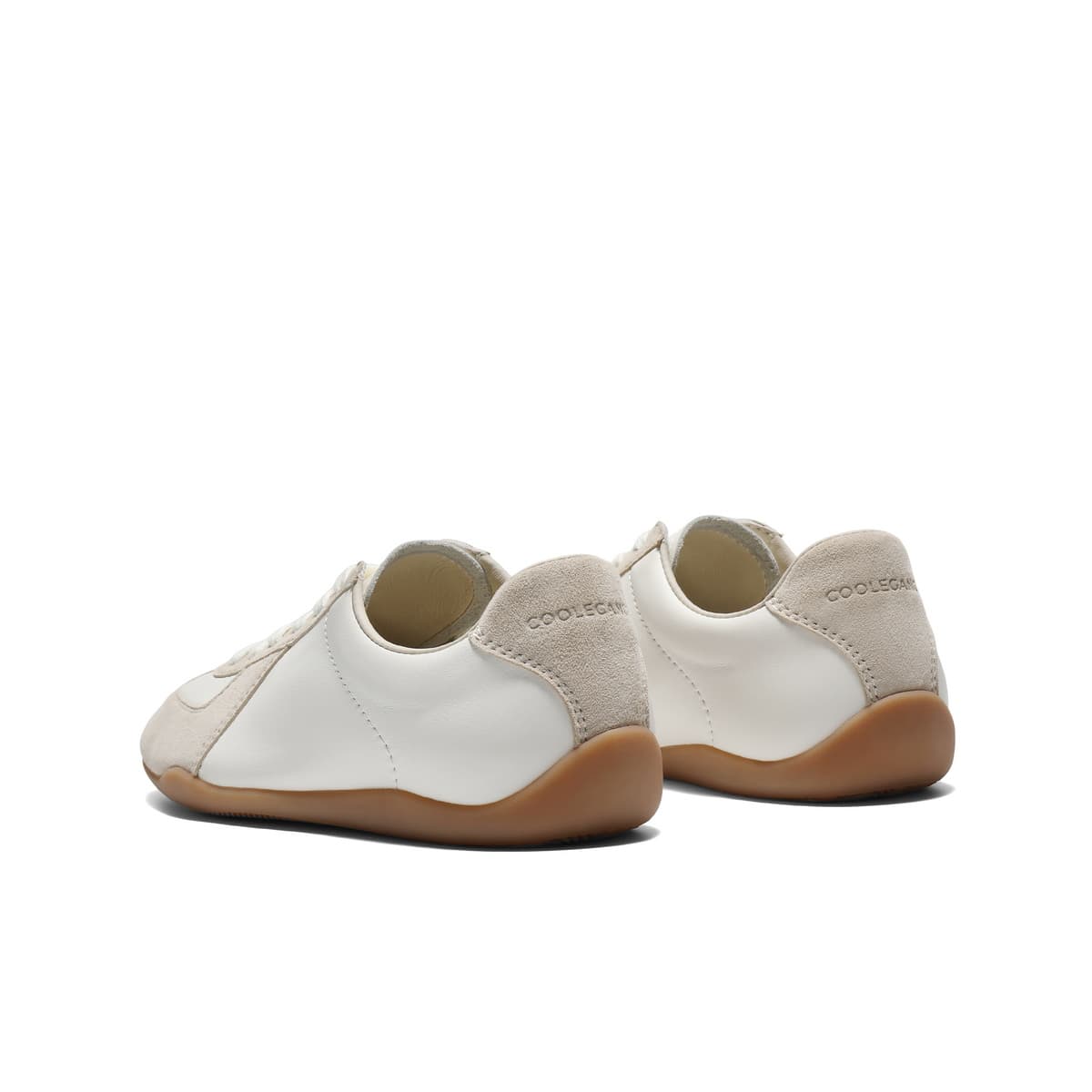 Кроссовки Белль Коровья кожа Low Топ Кеды немецкой армии (GAT) Women's White - изображение 4