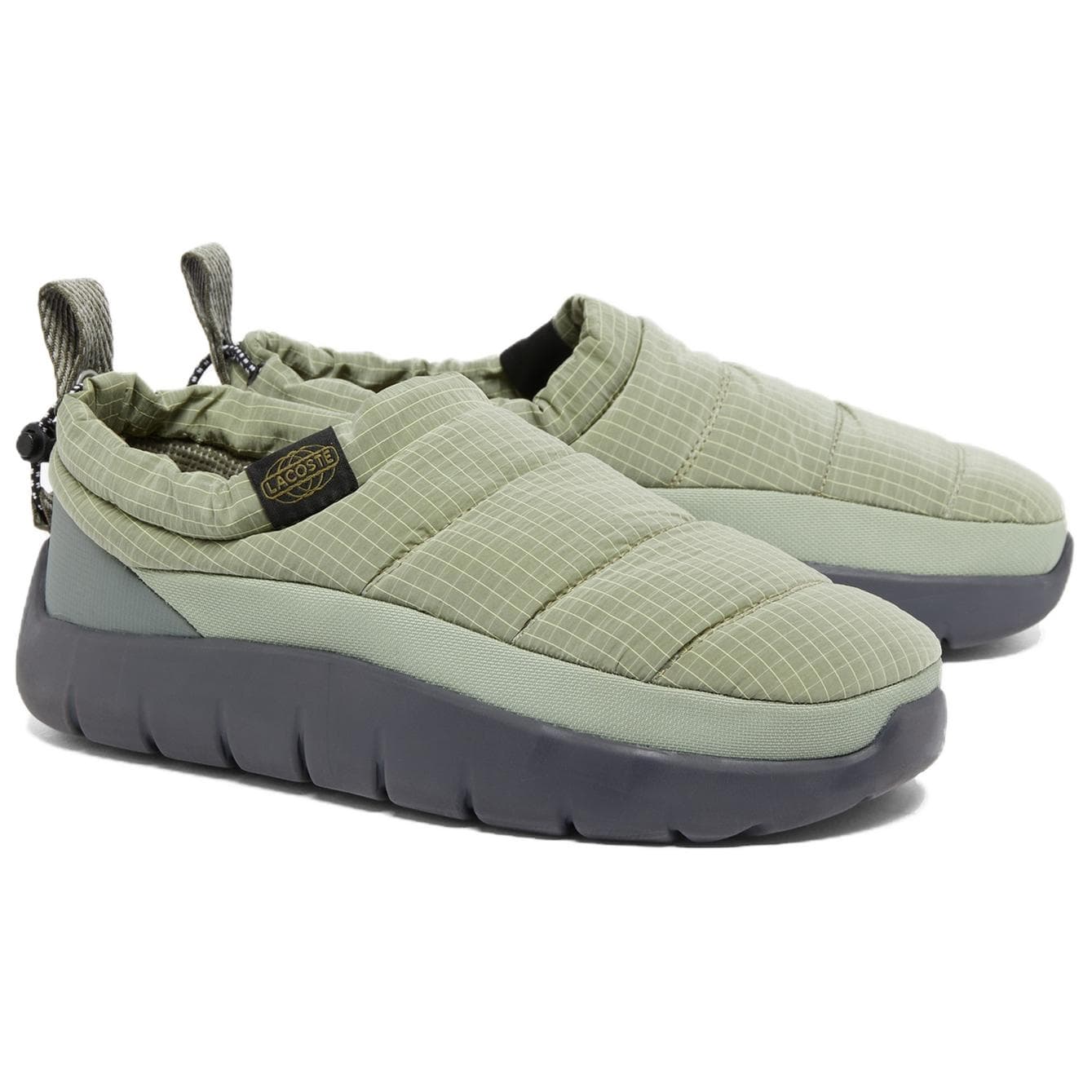 Кроссовки LACOSTE Serve Slipper противоскользящая устойчивая к истиранию низкий топ повседневная обувь женская зеленая - изображение 3